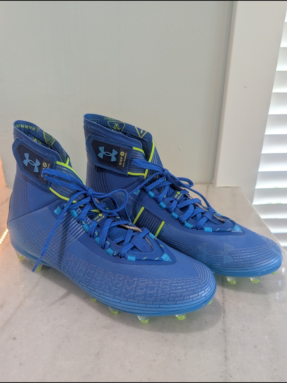 Under Armour Highlight MC Football Cleats Blue Size Men's 11 New Without Box